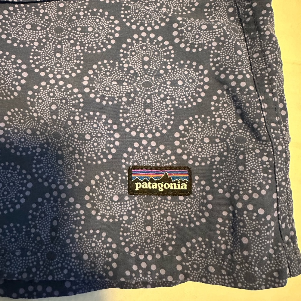 Patagonia Baggies - Blue and light blue, size M